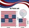 60 Pack 4th of July Paper Napkins Patriotic American Flag Disposable Napkins 6.5'' X 6.5'' Stars And Stripes Cocktail Beverage Napkins Independence Day Home Kitchen Dinner Party Supplies